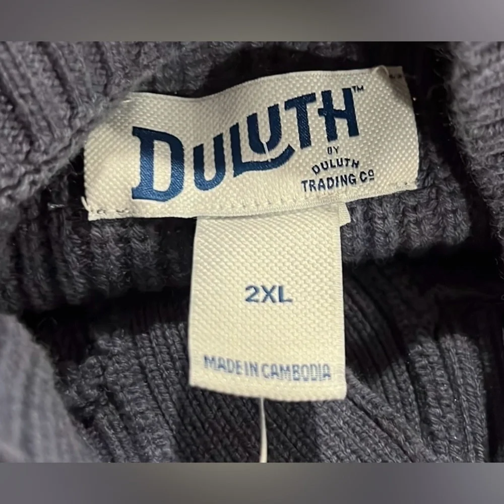 Duluth Trading co men’s brigadier button mock sweater size 2XL NWT